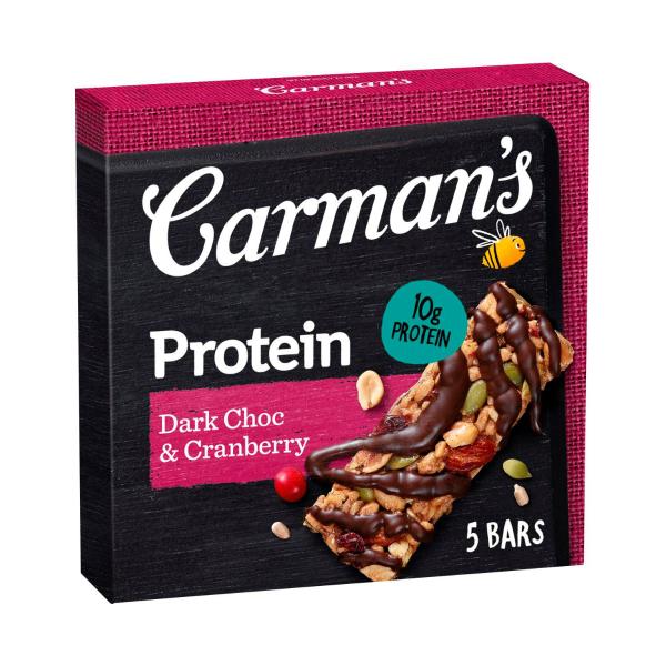 Protein Bars Dark Choc & Cranberry 5 Pack