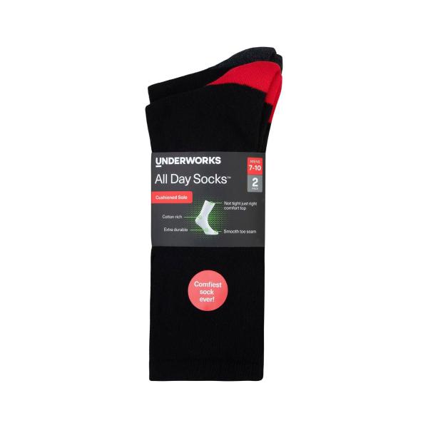 Mens Cushion Foot Crew Size 7-10