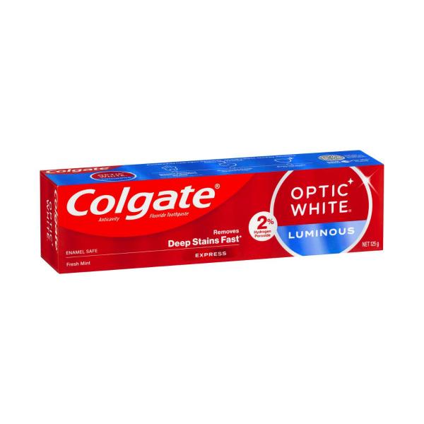 Optic White Luminous Express Teeth Whitening Toothpaste 2% Hydrogen Peroxide