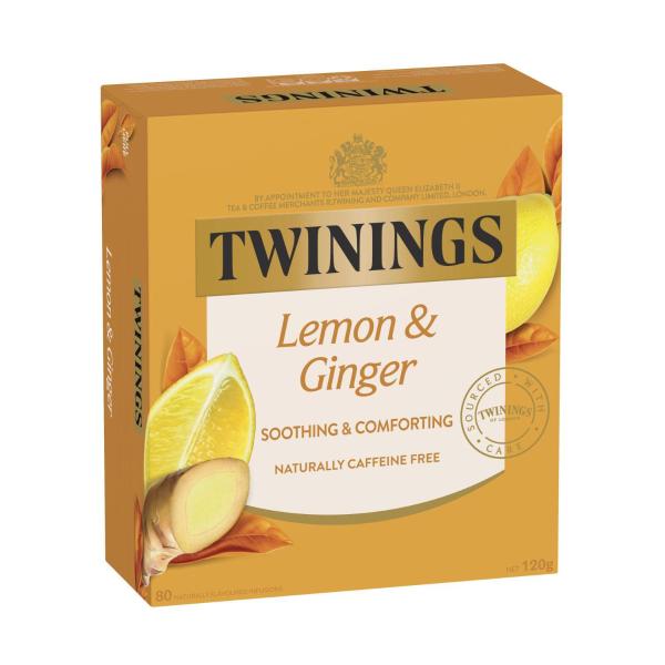 Lemon & Ginger Infusions Tea Bags 80 Pack