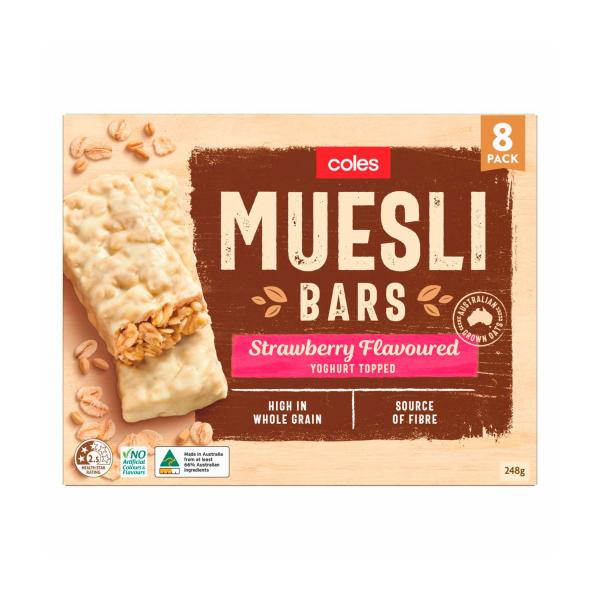 Muesli Bars Strawberry Yoghurt Top 8 Pack