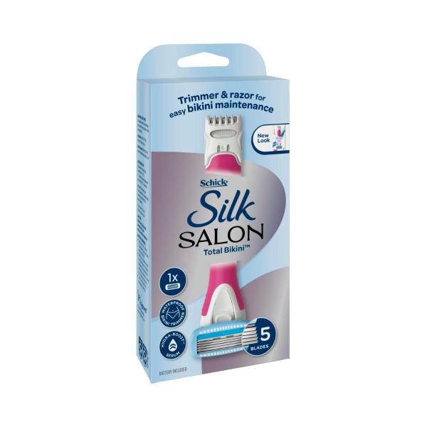 Silk Salon Total Bikini Razor & Trimmer Kit +1 Refill Blade
