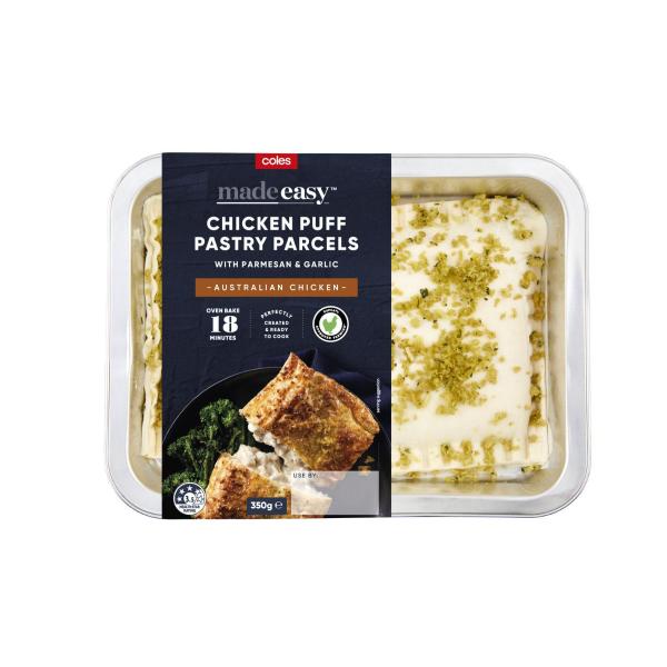 Chicken Puff Pastry Parcels With Parmesan & Garlic