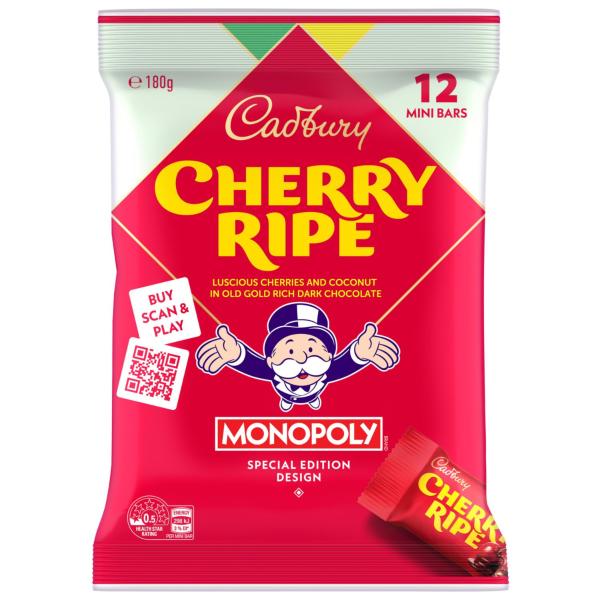 Cherry Ripe Dark Chocolate Sharepack 12 Pack