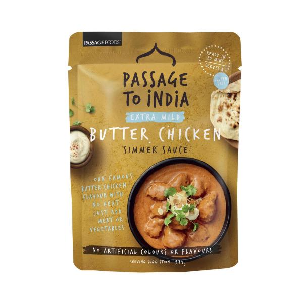 Passage To India Butter Chicken Simmer Sauce Pouch Extra Mild
