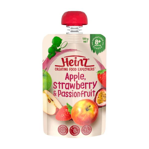 Apple Strawberry & Passionfruit Baby Food Pouch 8+ Months