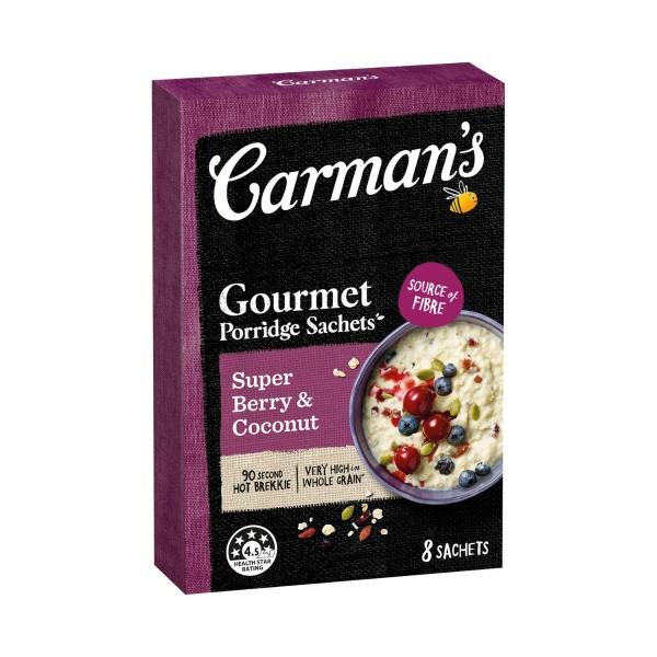 Porridge Sachets Super Berry & Coconut 8 Pack