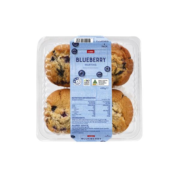 Blueberry Muffins 4 Pack