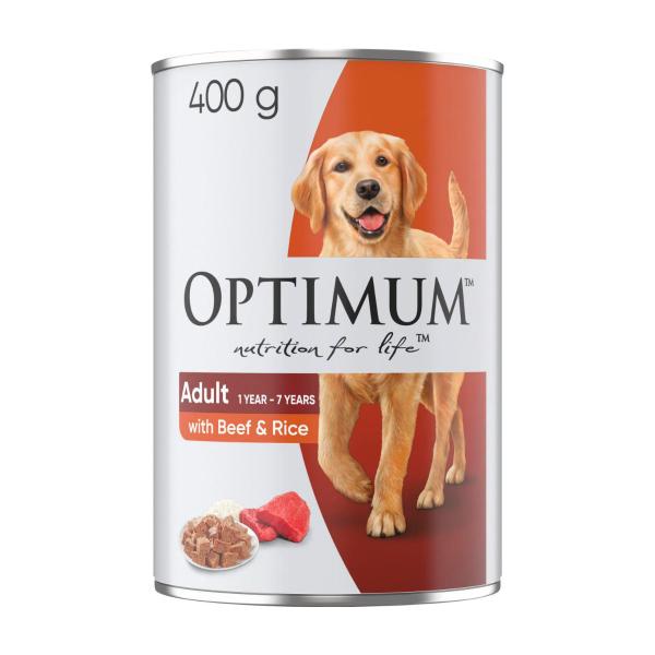 Beef & Rice Wet Dog Food Can Adult