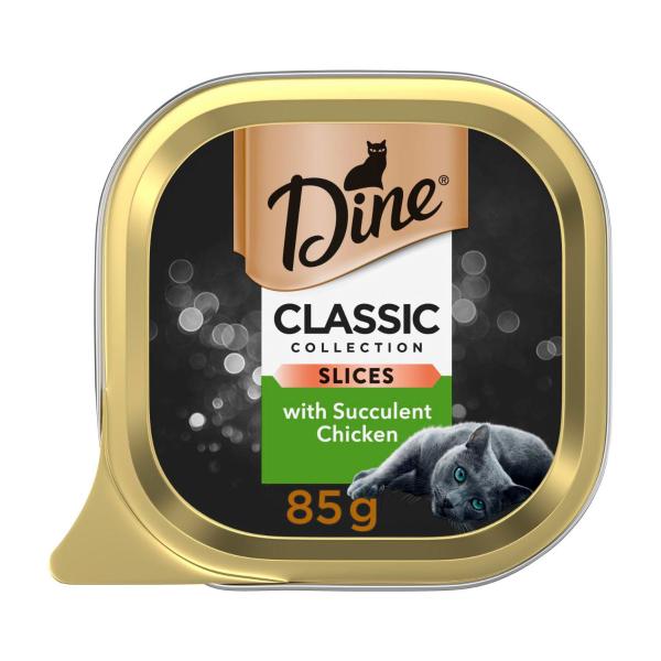 Classic Collection Adult Wet Cat Food Slices With Succulent Chicken Tray