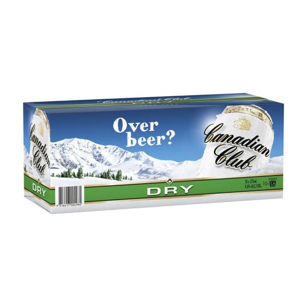 Canadian Club & Dry Can 375ml 10pk