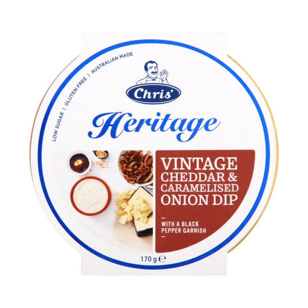 Heritage Vintage Cheddar & Caramelised Onion Savoury Dip