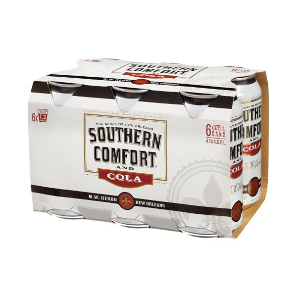 Southern Comfort & Cola Cans 375ml
