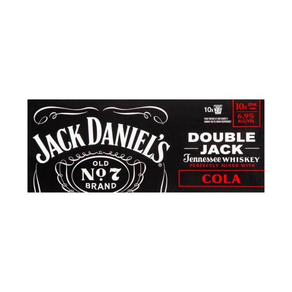 Double Jack & Cola Can 375ml 10pk
