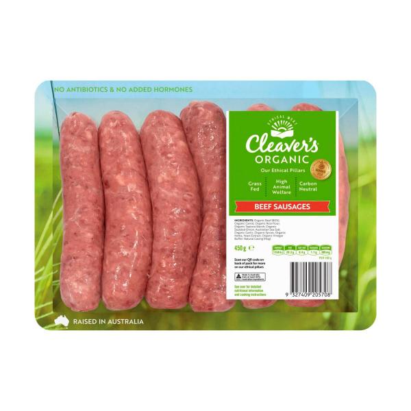 Grass-fed Beef Sausages Gluten Free