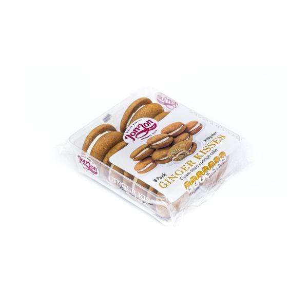Ginger Kisses Cream Filled Sponge Cake 8 Pack