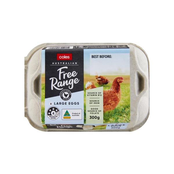 Free Range Eggs 6 Pack