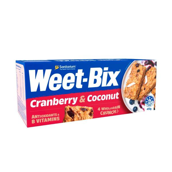 Weet-bix Cranberry & Coconut Breakfast Cereal