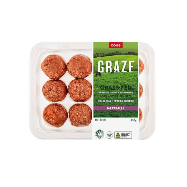 Graze Grass Fed Beef Meatballs