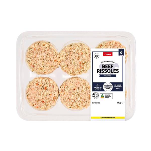 Beef Rissoles 6 Pack
