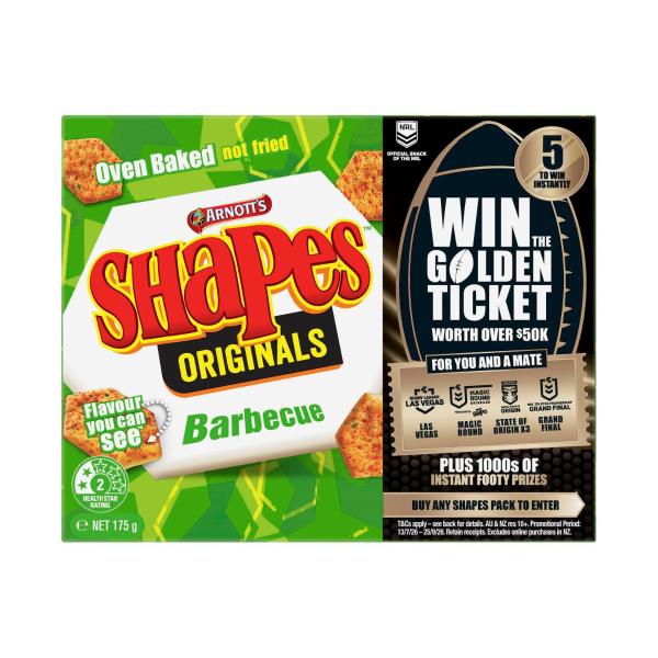 Shapes Original Barbecue Cracker Biscuits