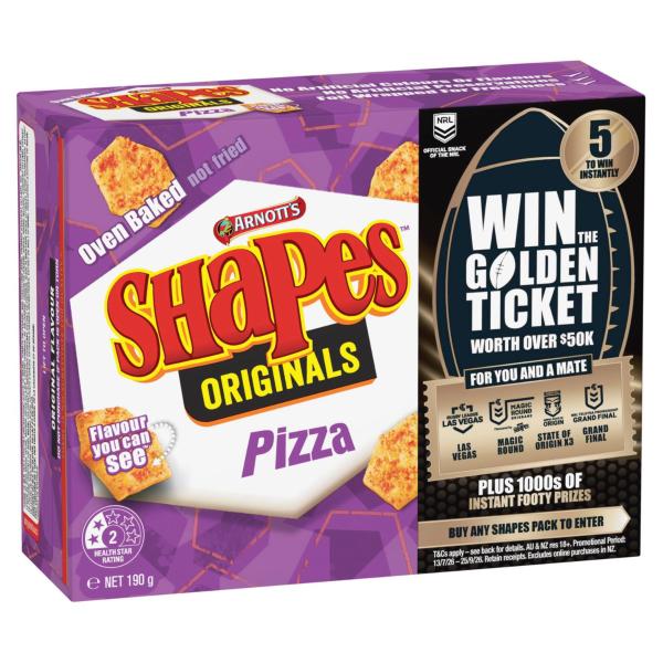 Shapes Original Pizza Cracker Biscuits