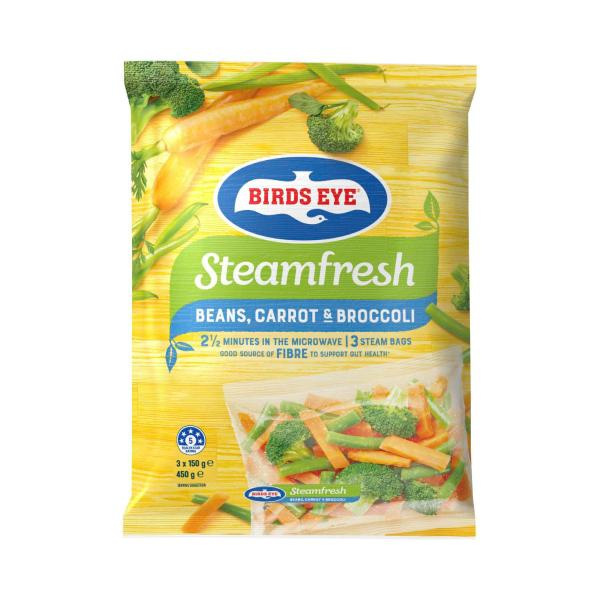 Steam Fresh Beans Carrot & Broccoli Frozen Mixed Vegetables