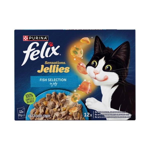 Sensations Jellies Fishy Selection Cat Food