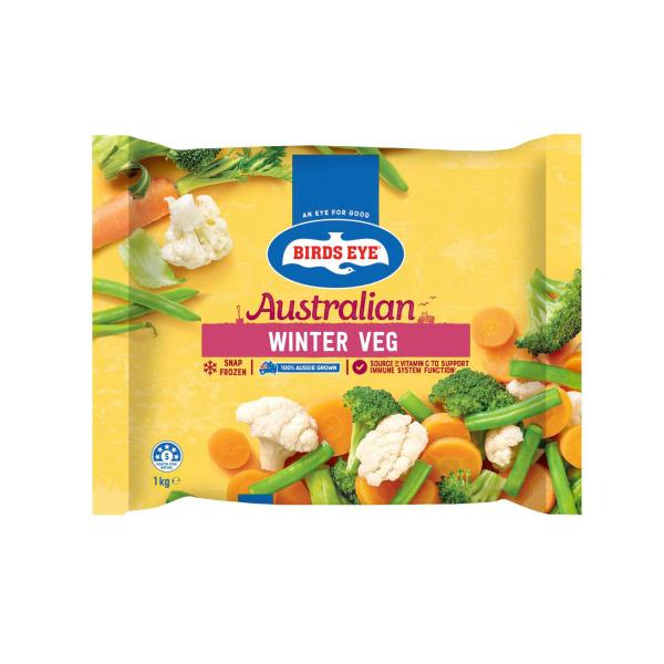 Frozen Mixed Winter Vegetables Green Beans Cauliflower & Broccoli