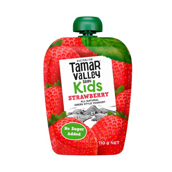 Kids Greek Style Yoghurt Pouch Strawberry