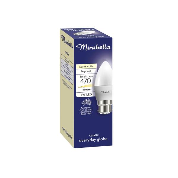 Globe Led Candle 5.5 Watt Pearl