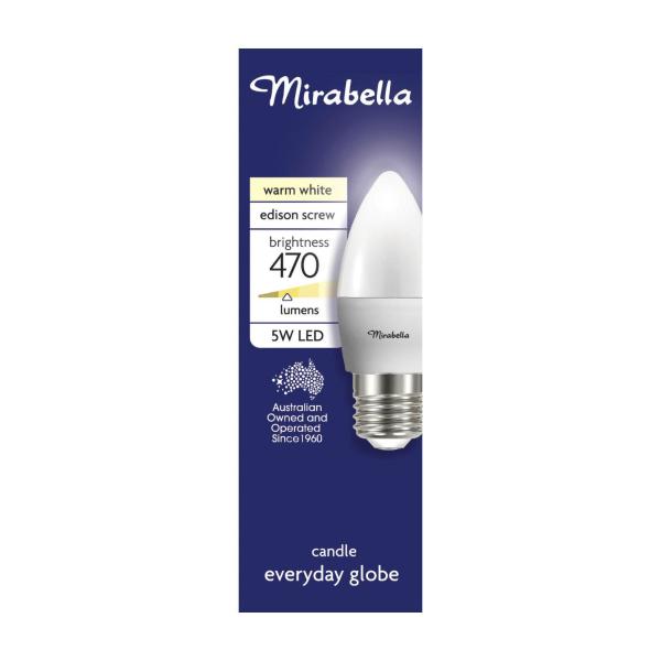 Globe Led Es Candle 5.5w 470 Lumens