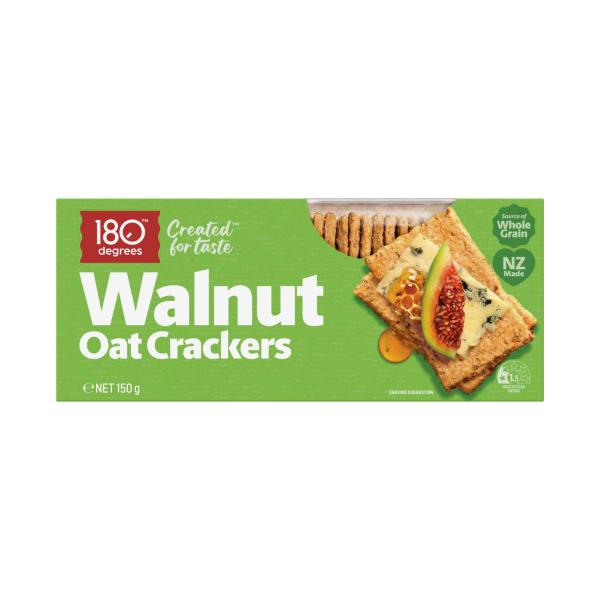 Walnut Oat Crackers