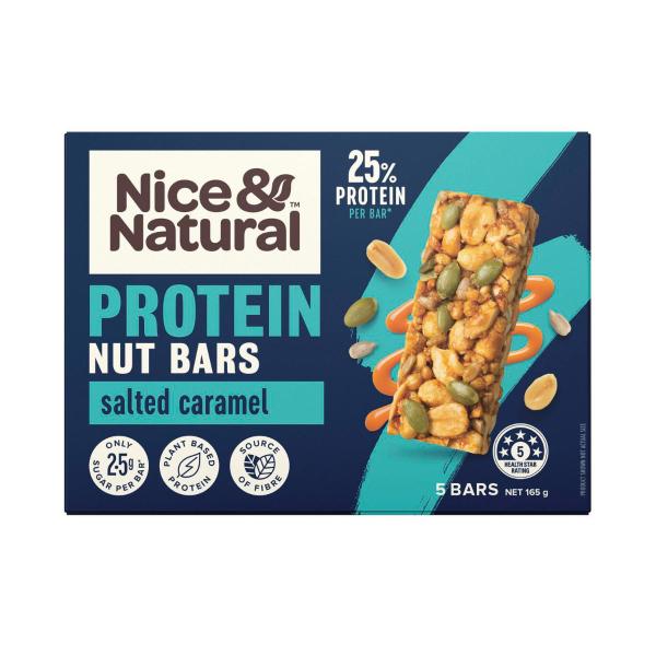 Protein Nut Bars Salted Caramel With Superseeds 5 Pack