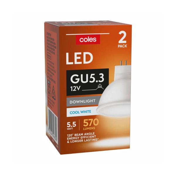 Light Globes Led Mr16 500lum 4000k 5.5w