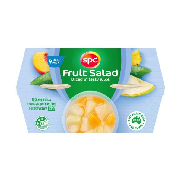 Diced Fruit In Juice Fruit Salad 4x120g