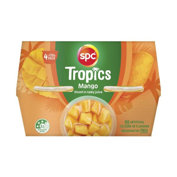 Diced Fruit In Juice Mango 4x120g