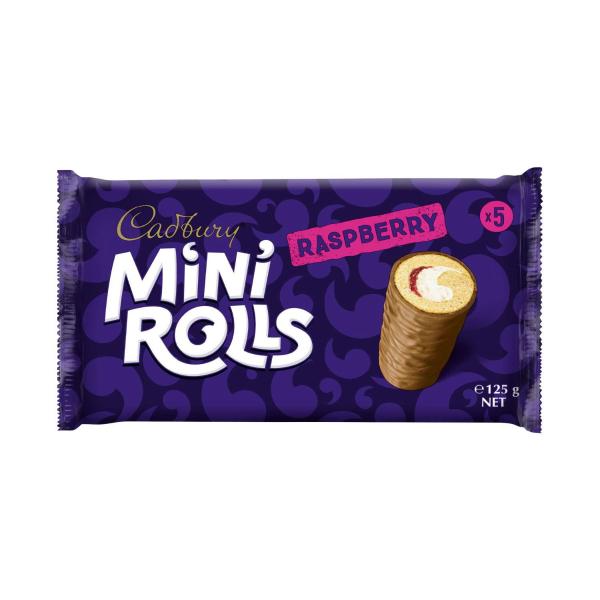 Raspberry Mini Rolls Cakes 5 Pack