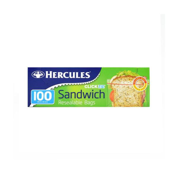 Clickzip Resealable Sandwich Bags