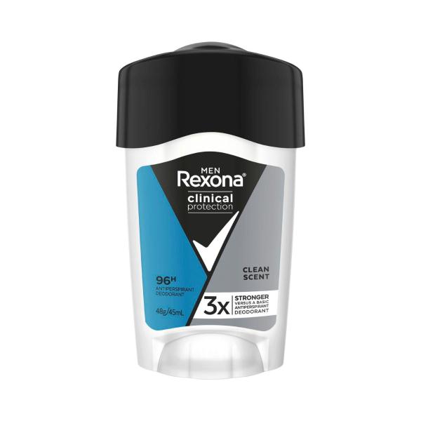 Men Deodorant 96hr Clinical Cream Clean Scent