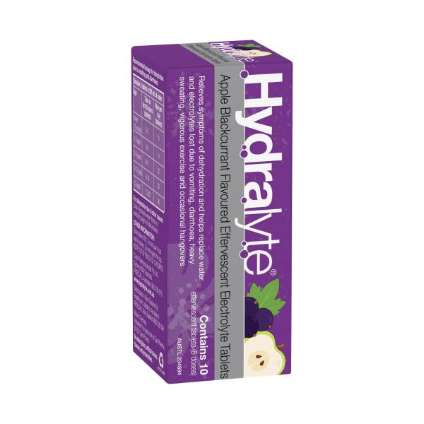 Apple Blackcurrant 10 Effervescent Electrolyte Tablets