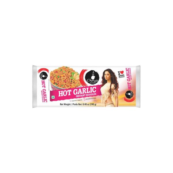Hot Garlic Instant Noodles