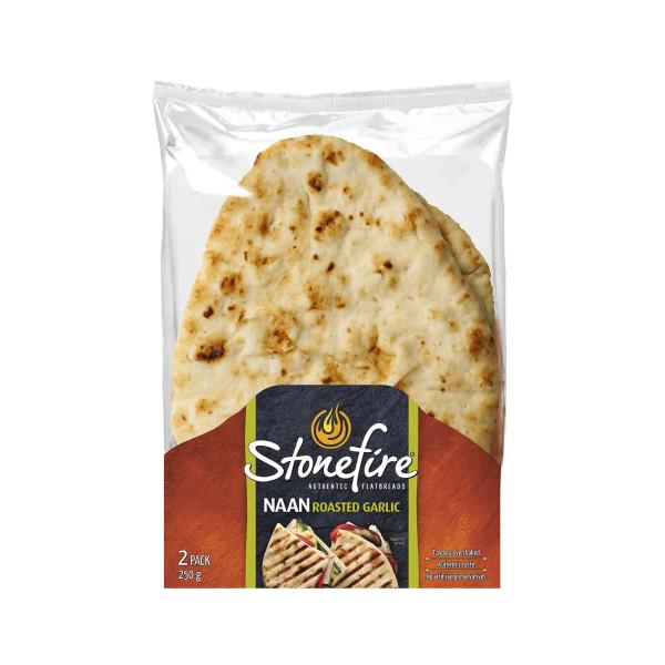 Roasted Garlic Naan 2 Pack