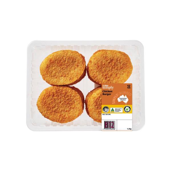 RSPCA Approved Chicken Burgers Plain Crumb
