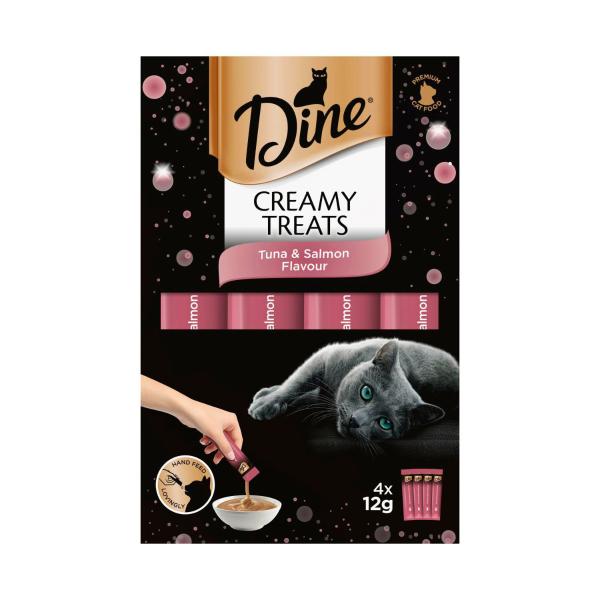 Creamy Treats Cat Food Tuna And Salmon 4x12g