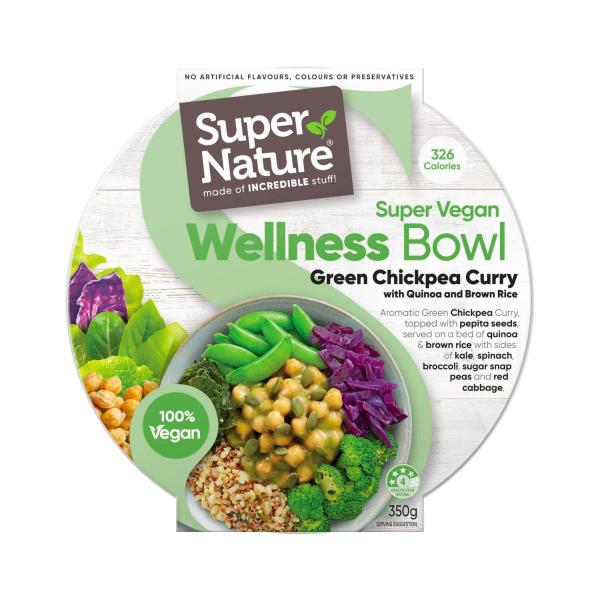 Wellness Bowls Green Vegan Bowl Roast Chickpea & Quinoa