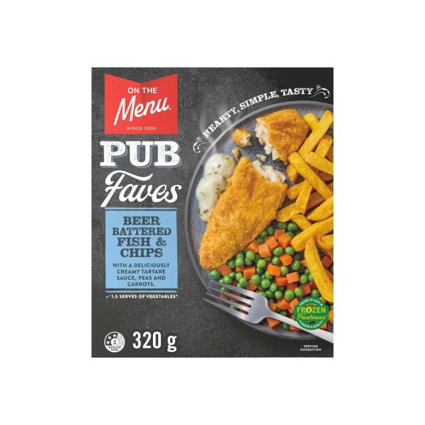 Frozen Beer Battered Fish & Chips