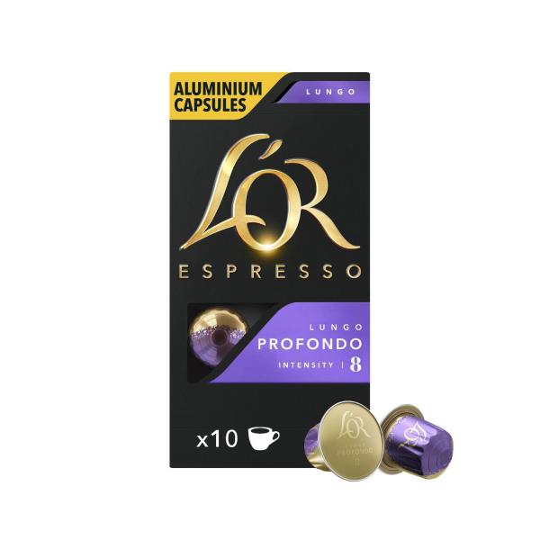 Espresso Lungo Profondo Intensity 8 Coffee Capsules Nespresso* Compatible 52g