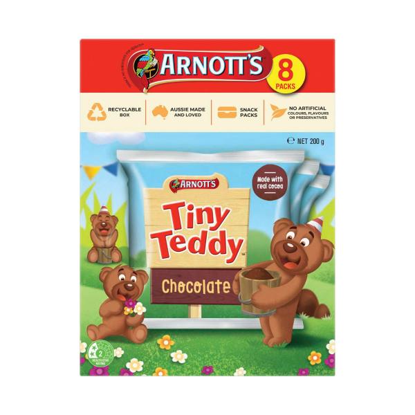 Tiny Teddy Chocolate Biscuits Multipack 8 Pack