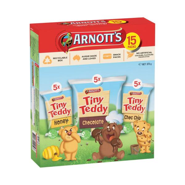 Tiny Teddy Variety Biscuits Multipack 15 Pack
